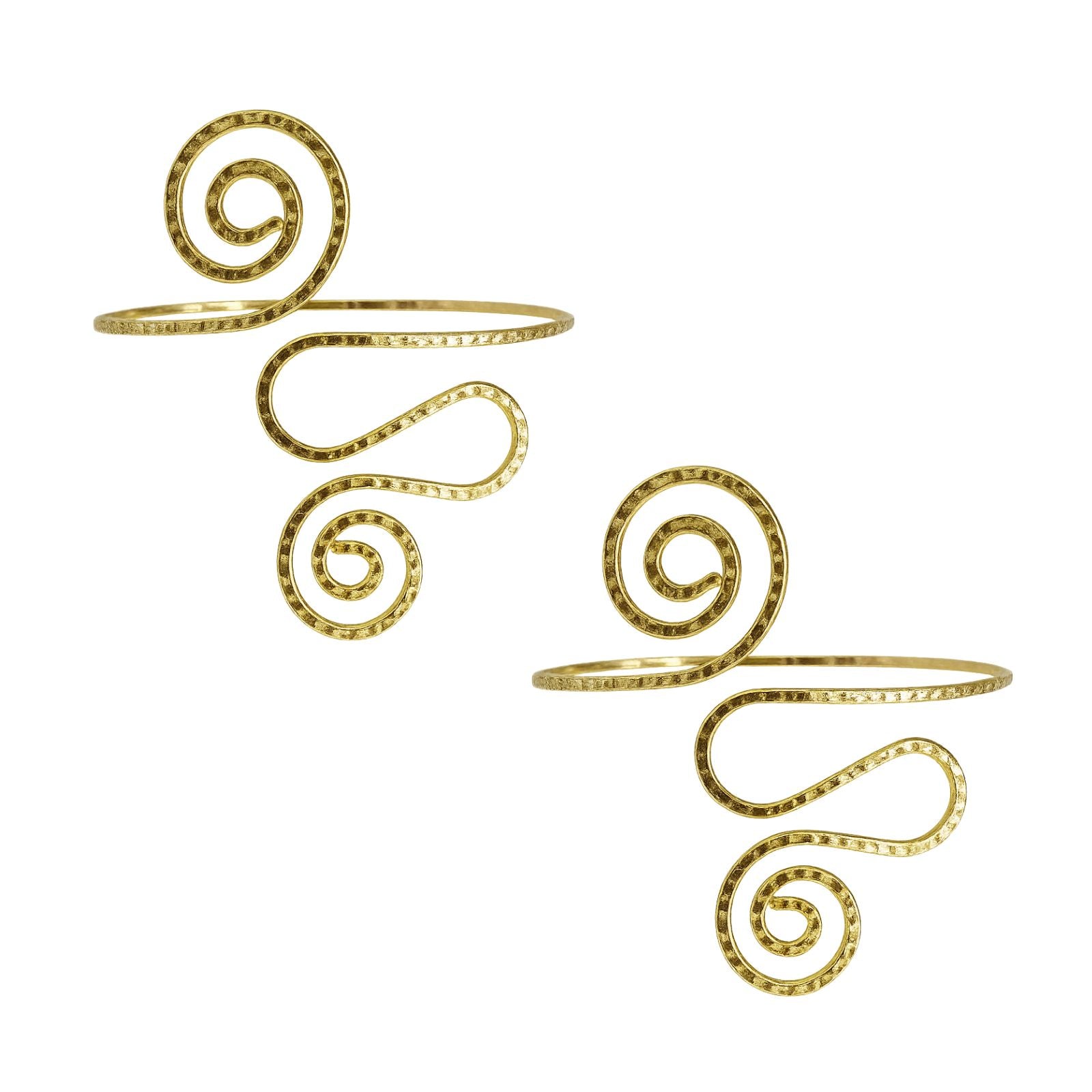 Kit 02 Prendedores de cortina Moderno Aspiral Dupla de Metal